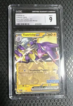 Pokemon Toxtricity ex 215 Scarlet & Violet Promo CGC 9 260 HP - Image 1