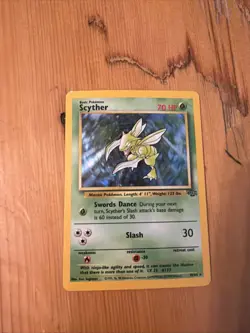 Pokemon Scyther 10/64 Jungle Unlimited Holo LP-NM - Image 2