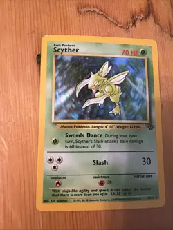 Pokemon Scyther 10/64 Jungle Unlimited Holo LP-NM - Image 3