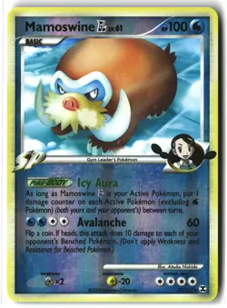 Mamoswine GL ⭐ 27/111 Reverse Holo Rare Rising Rivals 2009 Pokemon NM - Image 1