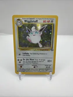 Pokemon tcg Base Set Wigglytuff Jungle Holo Rare 16/64 Stage 1 80 HP English - Image 1