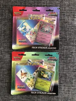 Pokemon TCG S&V Prismatic Evolutions Tech Sticker Collection Lot (x2) NEW 🔥 - Image 1