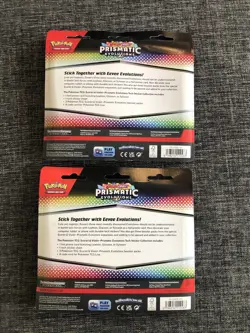 Pokemon TCG S&V Prismatic Evolutions Tech Sticker Collection Lot (x2) NEW 🔥 - Image 3
