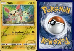 Plusle 33/73 C Shining Legends Pokemon Reverse Holo NM/M - Image 2