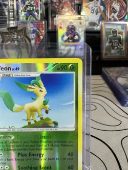 Leafeon 45/111 LP-NM Reverse Holo Rising Rivals 2009 Pokemon TCG - Image 3