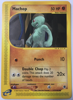 POKEMON MACHOP 117/165 EXPEDITION BASE SET COMMON NEAR MINT - Image 1