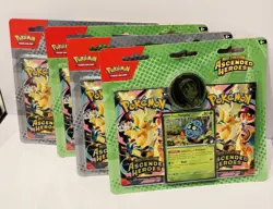 Pokemon Ascended Heroes Collection Lot 4 Blisters Erika Tangela Larry Komala - Image 2