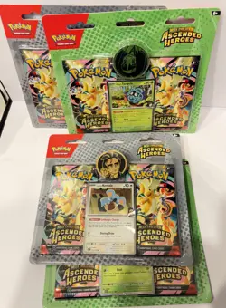 Pokemon Ascended Heroes Collection Lot 4 Blisters Erika Tangela Larry Komala - Image 4