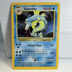 Pokemon Gyarados 006/102 Base Set Holo Rare 100 HP Stage 1 1999 Never Used - Image 1