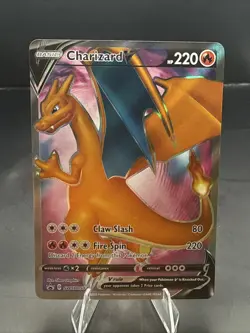 Pokemon TCG Charizard v SWSH050 Black Star Promo Full Art - Image 2