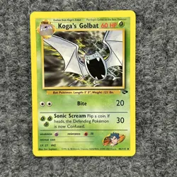 VTG Pokemon Gym Heroes Koga's Golbat 46/132 Uncommon Very Good - Image 1