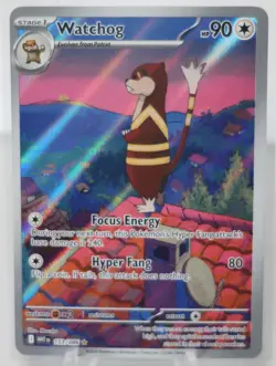 Pokemon Watchdog Illustration Rare IR 153/086 White Flare English Full Art - NM - Image 1