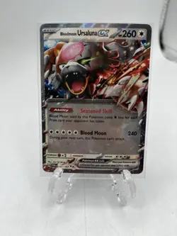 NM Pokemon Twilight Masquerade Bloodmoon Ursaluna EX Double Rare 141 #141/167 - Image 1