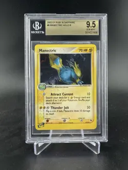 2003 Pokemon EX Ruby & Sapphire #9 Manectric Holo BGS 9.5 Gem Mint - Image 1