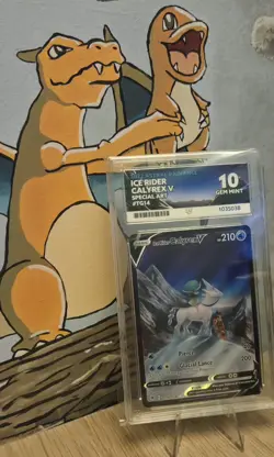 Pokemon TCG Ice Rider Calyrex v TG14/TG30 Astral Radiance Mint ACE 10 - Image 3