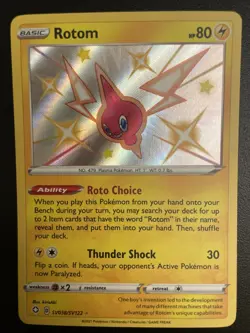 Rotom SV038/SV122 Shiny Rare Shining Fates Shiny Vault Pokemon Near Mint - Image 1