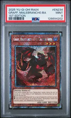 2025 1ST EDITION #EN234 GRAFF, MALEBRANCHE OF THE BURNING ABYSS PSA 9 - Image 1