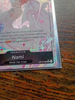 One Piece TCG English OP15-086 Nami Alt Art Parallel Wedding SR NM+ 2026 - Image 4
