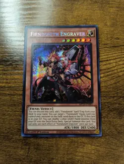 Fiendsmith Engraver MP25-EN081 Mega Pack 2025 Prismatic Secret Rare Yugioh - Image 1