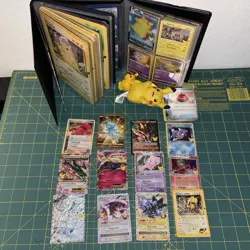 Pokemon Card Binder Lot Rayquaza Mew Holo Rare Secret Nintendo Bundle 25th LOOK - Image 1