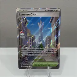 Pokemon TCG Lumiose City 111/088 POR Trainer Stadium Holo Card - New Mega EV Set - Image 1
