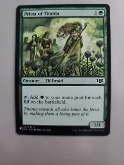 MTG Priest of Titania Mystery Booster - Commander 2014 210/337 Regular Common - Image 1