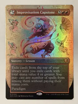 Improvisation Capstone (Borderless) #294 (Foil) NM Secrets of Strixhaven - Image 1