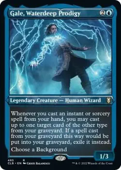 Gale, Waterdeep Prodigy (Foil Etched) 485 Legends Baldur's Gate MTG Foil NM/M - Image 1