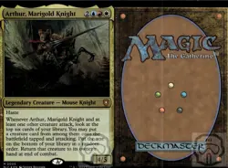 Arthur, Marigold Knight 5 Commander: Bloomburrow Magic: The Gathering Foil NM/M - Image 2