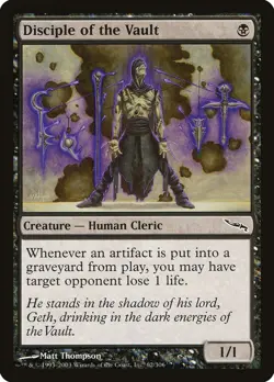 MTG Magic the Gathering 1x SP Disciple of the Vault - Mirrodin x1 - Image 1