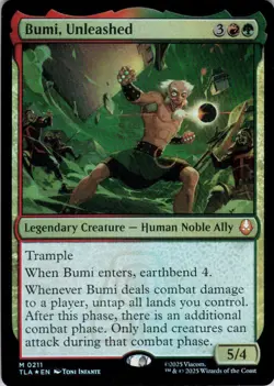 Bumi, Unleashed - Foil - Avatar: The Last Airbender - 211 NM - Image 2
