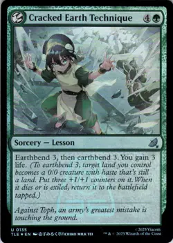 Cracked Earth Technique - Foil - Avatar: Eternal Legal - 135 NM - Image 2