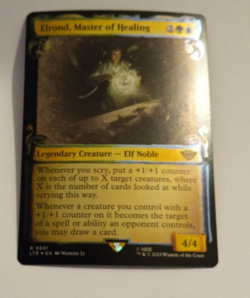 Elrond, Master of Healing Scrolls FOIL NM/M LOTR Lord of the Rings Commander MTG - Image 1