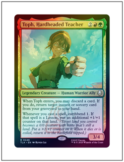 1x Toph, Hardheaded Teacher, Foil, Avatar The Last Airbender, Magic MTG NM - Image 1