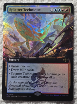 Splatter Technique ** FOIL EXTENDED ART ** #356 - Secrets of Strixhaven - NM MTG - Image 1