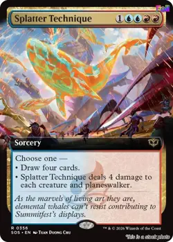 MTG Foil Splatter Technique (Extended Art) 356 Secrets of Strixhaven Magic - Image 1