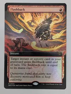 (Foil) Flashback (Extended Art) (333) Secrets of Strixhaven Mtg NM - Image 1