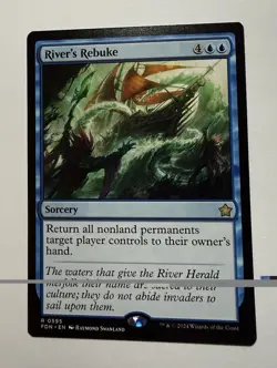 River's Rebuke FDN 595 MTG Foundations Rare Normal EN NM - Image 1