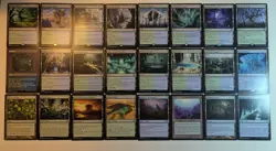 24 MTG Land lot- Simic Green/Blue. 2 color land collection. - Image 1
