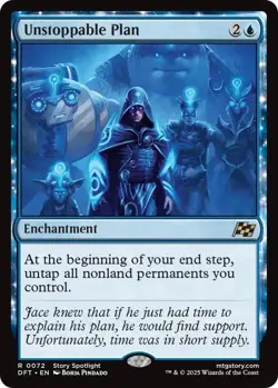 1x NM Unstoppable Plan - Aetherdrift [MTG] pack fresh - Image 1