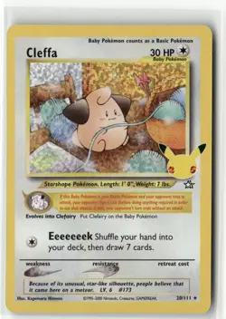 Cleffa 25th Anniversary Collection Promo Card #009/025 Pokemon Card - Image 1