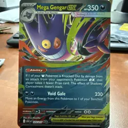 Pokemon Mega Gengar ex 125/217 Holofoil ME: Ascended Heroes NM/MT - Image 1