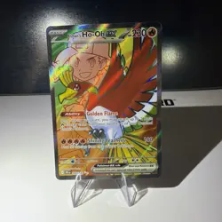 Pokemon Card Ethan's Ho-Oh Ex 209/182 Destined Rivals Full Art Holo Rare NM - Image 2