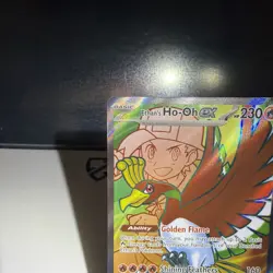 Pokemon Card Ethan's Ho-Oh Ex 209/182 Destined Rivals Full Art Holo Rare NM - Image 3