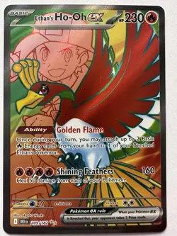 Ethan's Ho-Oh ex 209/182 Ultra Rare Destined Rivals Pokemon Holo Near Mint - Image 2