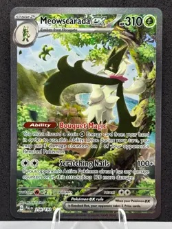 Pokemon TCG: Meowscarada ex 256/193 Special Illustration Rare -Paldea Evolved - Image 1