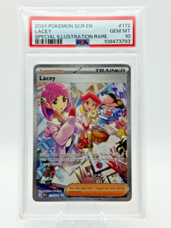 Pokemon TCG: Lacey 172/142 SIR -Stellar Crown (PSA 10) **Scratches on slab** - Image 1