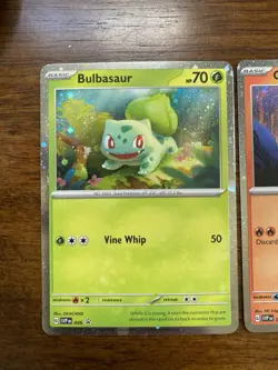 Pokemon 151 Promo Bulbasaur Charmander Squirtle SVP 046 047 048 Kanto Cosmo Holo - Image 2