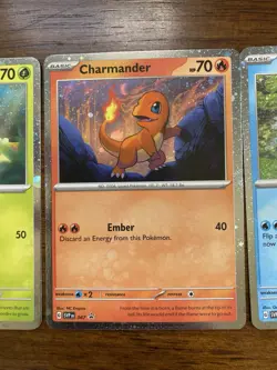 Pokemon 151 Promo Bulbasaur Charmander Squirtle SVP 046 047 048 Kanto Cosmo Holo - Image 3