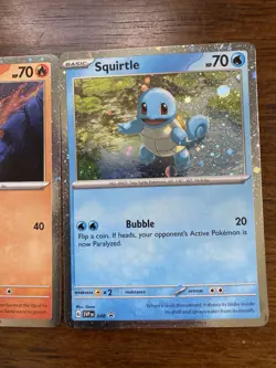 Pokemon 151 Promo Bulbasaur Charmander Squirtle SVP 046 047 048 Kanto Cosmo Holo - Image 4
